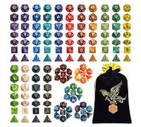 QMAY Juego de dados poliédricos, Dungeons and Dragons, 7 caras poliédricos DND para MTG RPG (20)