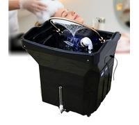 QMBLSNSQ Equipo Para Head Spa Con Depósito De Agua De 60L, Lavacabezas Portatil Con 4 Ruedas Silenciosas, Adecuado Para Spa Capilares Y Salones De Peluquería (Sin Sistema De Vapor) (Negro).