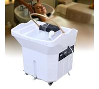 QMBLSNSQ Equipo Para Head Spa Con Depósito De Agua De 60L, Lavacabezas Portatil Con 4 Ruedas Silenciosas, Adecuado Para Spa Capilares Y Salones De Peluquería [Sin Sistema De Vapor] [Blanco].