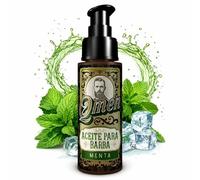QMEN Aceite para Barba Hombre 50ml - Aceite para Barba Hidratante y Suavizante con Aceites Naturales, Beard Oil Profesional para Cuidado de Barba Hombre (Menta)