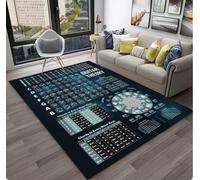 QMETOS Tabla De Teoría De Acordes De Guitarra Básica De Música Alfombra De Piano Alfombra para Casa Sala De Estar Dormitorio Sofá Felpudo Alfombra De Área Alfombra Antideslizante 100X160Cm