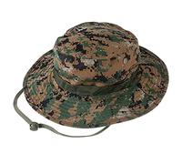QMFIVE Sombrero Redondo Táctico, Sombrero de Camuflaje Boonie Gorra de protección Solar para el Aire Libre Fishing Climb Camping(AOR2)