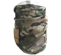 QMFIVE Táctica Bufanda Camuflaje, Hombres y mujeres Unisex Tocado militar multiusos Estilo Tocado Bufanda para campo militar Actividades al aire libre (Multicam)