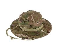 QMFIVE Tactical Boonie Hat, Sombrero Redondeado de Camuflaje Pescador Sun Protection Cap para Outdoor Climb Camping(CP)