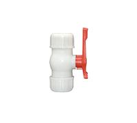 QMIQXIWS Control Valve, 2-Way Ball Valve, Water Pipe tee Coupler Ball Valve 2-Ways Quick Connector T-Type PVC PE Fast Connection (Size : 25mm x Repair) (Size : 50mm x Repair)
