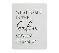 QMIQXIWS Feminine Beauty Guide Metal Sign Elegant Vintage Quote for Makeup Vanity Home Salon or Bathroom Wall (8 X 12 in)