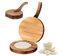 QmjdDymx Tortilla de Madera del Fabricante de Prensa, de Madera Maciza Prensa para Tortillas de Masa hervida Herramienta Manual de prensado Ronda Hacedor Cortador de Masa para la Cocina casera