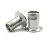 QMKADFQXF DN8-DN50 External Thread Sleeve Three Clip Pipe Fitting, 1/4 "-2" Three Clip Grade SS304/316 Stainless Steel (SS316L,DN25 Ferrule 50.5)