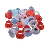 QMKADFQXF Faucet Leak-Proof Rubber Gaskets Sealing Ring Silicone Washer Triangle Valve Anti-Dripping Leakage Pipe Fitting(White,50PCS_25X15X13 MM)