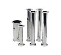 QMKADFQXF Length100-500mm1.5" 2"-4" SS304/316 Stainless Steel Tri Clamp Spool Tube Pipe Fitting Pipe Connector (SS304,Length 100MM_OD63 X FERRULE77.5)