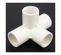 QMKADFQXF Tubes, Pipes & Hoses 12/24/48pcs 32mm PVC Connector Stereoscopic 4Ways Aquarium Tank Drip Irrigation Fittings Water Pipe Connectors (Color : White Stereo 4 Ways, Diameter : 48pcs)