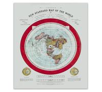 QMKADFQXF Vintage 1892 Gleason World Map Reproduction Antique Cartography Historical Globe Projection Metal Wall Sign for History Classroom Decor 8 X 12 inch