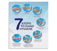 QMKADFQXF Wash Your Hands Metal Sign Hand Cleaning Method Visual Instruction Chart for Urgent Care Pharmacy Physical Suite Waiting Room Decor 8 X 12 inch