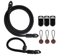 QMLING Correa para cámara con cierre rápido, correa para el hombro y correa de mano, correa de escalada para cámaras réflex digitales y sin espejo, Negro, Talla única