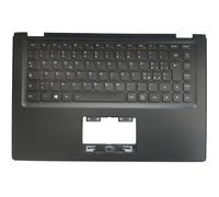 QMLQRGKF 2 13 Reino Unido/Swiss/Italy Laptop Keyboard con luz Superior de Palmrest(IT Keyboard)