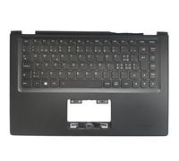 QMLQRGKF 2 13 Reino Unido/Swiss/Italy Laptop Keyboard con luz Superior de Palmrest(SW Keyboard)