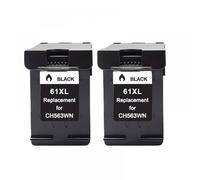 QMLQRGKF 61xl Cartucho de Tinta remanufacturado Rellenado para 61 61xl Compatible con 4500 4501 4502 4503 4504 4505 4506 4508 4509 5530 Impresoras(2PC BK)