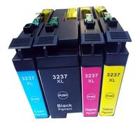 QMLQRGKF Cartucho de Tinta Compatible con MFC-J5945DW MFC-J6945DW MFC-J6947DW HL-J6000DW HL-J6100DW Modelo LC3237 EUR(4pk-BK C M Y)