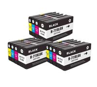 QMLQRGKF Cartucho de Tinta Compatible para impresoras T120 T125 T130 T520 T525 T530 711XL Accesorios consumibles para impresoras(3SET)