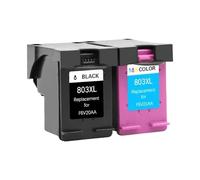 QMLQRGKF Cartucho de Tinta Negra 803 XL 803XL Compatible con Las impresoras de la Serie 803 Funciona con DeskJet 1110 1115 2130 2135 3630