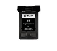 QMLQRGKF Compatible 56xl 57xl El reemplazo del Cartucho de Tinta Funciona con 56 57 XL Deskjet 5150 450ci 5550 5650 7760 9650 PSC 1315 1350 2110 2210 Impresoras(1Pcs Black)