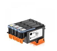 QMLQRGKF Compatible 761 PrintThead CH645A CH646A CH647A CH648A para DesignJet T7100 T7200 Impresoras Compatibles con 761(One Set (4 Pieces))