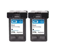 QMLQRGKF Reemplazo de Cartucho de Tinta recargado Compatible 27XL 28XL para Modelos 450 450CI 5550 3420 3520 3550 3650 3740 3845 Accesorios consumibles para impresoras(2BK)