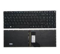 QMLQRGKF Teclado de la computadora portátil Compatible con Aspire E5-574G E5-574 E5-574T E5-574TG E5-576 E5-576G E5-576G-5762 E5-576T US UK ESPISULO Latina ALEMÁN ALEMÁN(GR with Backlit)