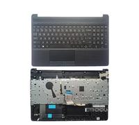 QMLQRGKF Teclado de la computadora portátil US Compatible con 15-dw 15s-du 15s-dy TPN-C139 250 G8 con Cubierta Superior de Palmera Negra(Black US Type 2)