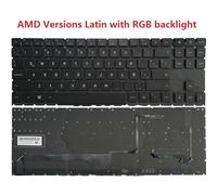QMLQRGKF Teclado portátil Compatible con 15-en 15-en0xxx 15z-en 15-en0010CA 15-EN1008CA 15-EK 16-B 16-C TPN-Q238 Q236 Q265 Q267 Latín/español Teclado