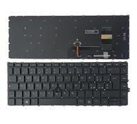 QMLQRGKF Teclado portátil Compatible con 840 G7 G8 745 G7 - Sin luz de Fondo - con Palo de apuntar - CF/it/la/ne(Italian)