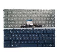 QMLQRGKF Teclado portátil Compatible con EE. UU. para Modelos TPN-I137 L96526-001 14-DW 14-DW0052TU 14-DW1032TU DW0044TU 14-DV 14-DV0003TX TPN-Q244(Blue NO Backlit)