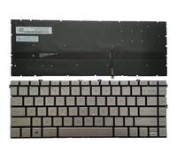 QMLQRGKF Teclado portátil Compatible con EE. UU. para Modelos TPN-I137 L96526-001 14-DW 14-DW0052TU 14-DW1032TU DW0044TU 14-DV 14-DV0003TX TPN-Q244(Silver with Backlit)