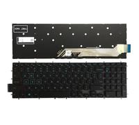 QMLQRGKF Teclado portátil Compatible con Vostro 15-5000 5568 7778 7786 7779 7577 7567 Reino Unido/EE. UU./Español SP/latín LA/Brasil BR(Blue NO Backlit US)
