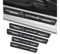 QMMMNH 4 Piezas Tira Protectora del Umbral Puerta del Coche,para Citroen C4/ Citroen C4 X Placa Desgaste Pedal Bienvenida, Accesorios Decoración