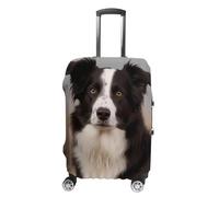 QMNBTES Funda de equipaje de mano Border Collie para equipaje, aprobada por la TSA, protector elástico para maleta, antiarañazos, lavable, se adapta a fundas de 19 a 30 pulgadas, L