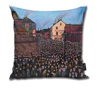 QMS CONTRACTING LIMITED Newcastle United, 60's, The Strawberry Print Pillowcase Home Life Cotton Cushion Case 18 x 18 Inches