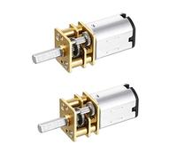 QMseller 2 piezas DC 6 V 300 RPM Micro Gear Box velocidad Reducción Motor 0.18 A Motor de engranaje eléctrico con 2 terminales