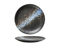 QMSFJTXKH Plato de cerámica para carne para el hogar, plato de verduras, plato rojo para el hogar en línea, fruta Dim sum