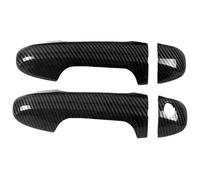 QMTVFSRH Cubierta De Manija Puerta Exterior Para Tacoma N300 2016-2023 Manija De Puerta Un Solo Orificio Decoración Accesorios Moldura Coche Protector(2 Doors Carbon Fiber Pattern)