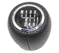 QMTVFSRH Para Cruze 2008-2012 Perilla Cambio Marchas 5/6 Velocidades Pomo Palanca Cambios Cuero Auténtico Palanca Cambios Balonmano Palanca Velocidad Coche(6 Speed With Hole)