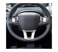 QMTVFSRH para Peugeot 2008 208 308 2014-2018 3 Unidades Embellecedor Cubierta Volante Kit reparación Interior(Matte Silver)