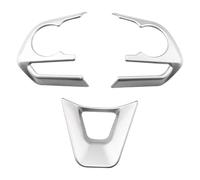 QMTVFSRH para Toyota para RAV4 para Corolla para Avalon 2019-2021 Pegatina para Cubierta Panel Botones Volante Coche Kit reparación Interior(369 Clock Silver)