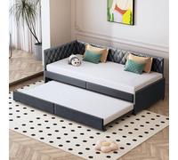 QMTXBYJ Sofá cama Convertible 90/180 x 200 cm, Sofá cama de 2 plazas, Camas Individual Acolchado Extensible,Sofás Extensible,Camas Banqueta de tela aterciopelada,Marco de camas con somier de láminas