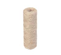 QMVDOJR 100 m de Cuerda de Yute de 1-3 mm for Manualidades, Bricolaje, Estilo Vintage, Cordel, Hilo, Costura, Fiestas, Bodas y decoración del hogar.