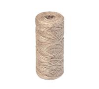 QMVDOJR 100 m de Cuerda de Yute de 1-3 mm for Manualidades, Bricolaje, Estilo Vintage, Cordel, Hilo, Costura, Fiestas, Bodas y decoración del hogar.