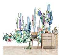 QMWZZV Mural Papel Pintado Cactus De Planta Verde Hd 3D Impresión Pared Mural Foto Personalizado Grande Autoadhesivo Papel Pintado Póster de Pared Gigante Decoración De La Pared 250 x 175 cm