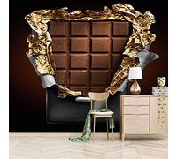 QMWZZV Papel Tapiz Fotográfico Lona Autoadhesiva Fondo De Pantalla Cartel De Chocolate 200 x 140 cm Para Salón Dormitorio Fondo de TV Despacho Pasillo Murales Decoración de Paredes Moderna