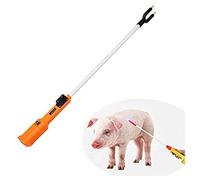 QMZDXH Animal Electric Prod Hot Shock Mano Choque Cerdo Ganado Pinchar la Seguridad Choque Prodder para la Granja USB 75cm