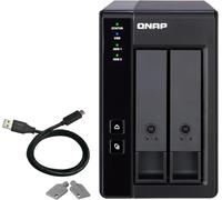 QNAP TR-002 caja para disco duro externo Carcasa de disco duro/SSD Negro 2.5/3.5"
